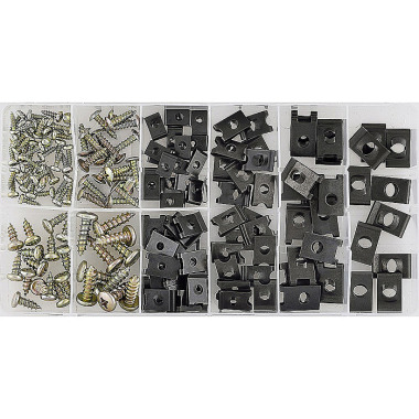 Sonic Assortment of body bolts and speed nuts 170 pieces 4822315