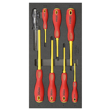 Sonic VDE screwdrivers set SFS 1/3, 8 pieces 600826