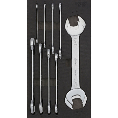 Sonic Double open wrench set SFS 1/3, 10 pieces 601016