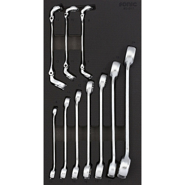 Sonic Flare nut wrench set SFS 1/3, 10 pieces 601017