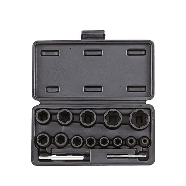 Sonic Spiral socket set 1/4’’& 1/2’’, 15 pieces 818026