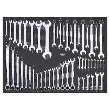 Sonic SFS, wrench set, 52-pcs (Aviation) 605201