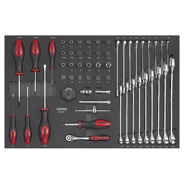 Sonic Combination set 1/4’’, 55 pcs SFS 605501