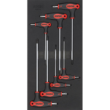 Sonic T-handle TX key wrench set SFS 1/3, 7 pieces 600719