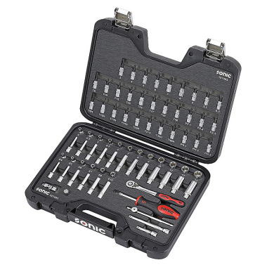 Sonic Combination set 1/4’’, 74 pieces BMCS 107403