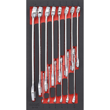 Sonic Combination wrench set (SAE) SFS 1/3, 14 pieces 601406