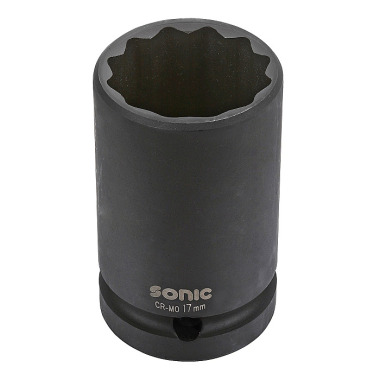 Sonic Impact socket 1/2’’, 12 parts 18 mm 33918