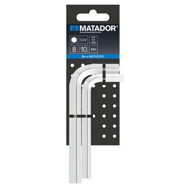 MATADOR L-Key Wrenches, Minis 8 / 10mm 0440 9020