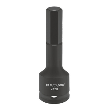 MATADOR Impact Screwdriver Socket 12,5(1/2): 6mm 7478 0060