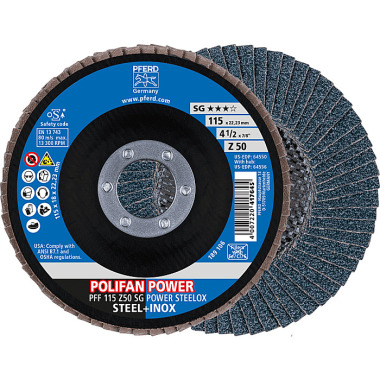 PFERD POLIFAN fan discs PFF 115 Z50 SG POWER STEELOX 67685116