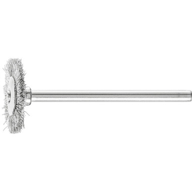 PFERD Round brush with shaft, unknotted RBU 1902/3 ST 0.10 43100551