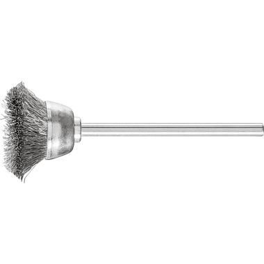 PFERD Cup brush with shaft, unknotted TBU 1803/2.34 INOX 0.10 43209402