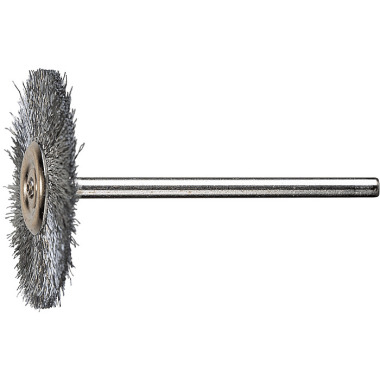 PFERD Round brush with shaft, unknotted RBU 3202/3 ST 0.10 43102051