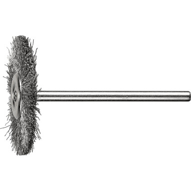 PFERD Round brush with shaft, unknotted RBU 3202/3 INOX 0.10 43102053