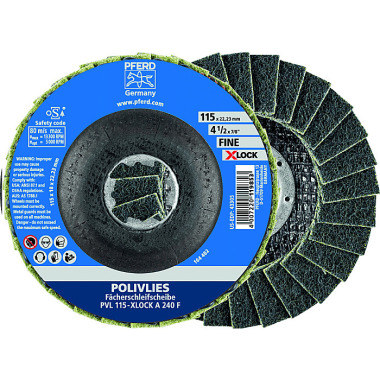 PFERD POLIVLIES fan disc PVL 115-X-LOCK A 240 F 44694203