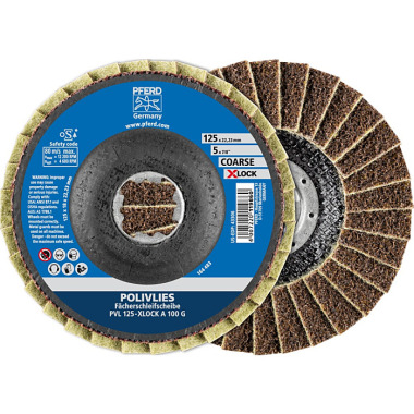 PFERD POLIVLIES flap disc PVL 125-X-LOCK A 100 G 44694211