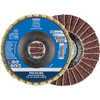 PFERD POLIVLIES fan disc PVL 125-X-LOCK A 180 M 44694212