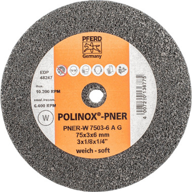 PFERD POLINOX compact grinding wheel PNER-W 7503-6 AG 47803085