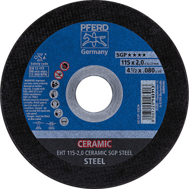 PFERD Cutting disc EHT 115-2.0 CERAMIC SGP STEEL 61301520