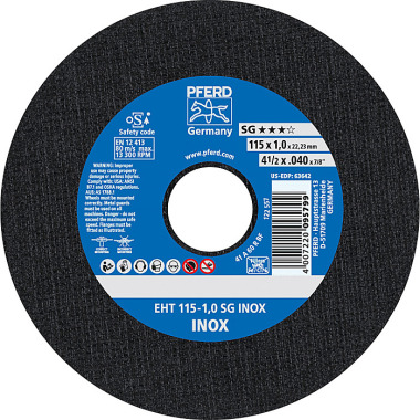 PFERD Cutting disc EHT 115-1.0 SG INOX 61340416