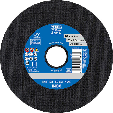 PFERD Cutting disc EHT 125-1.0 SG INOX 61341116