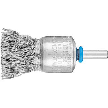 PFERD End brush with shaft, unknotted PBU 2022/6 INOX 0.50 43202003