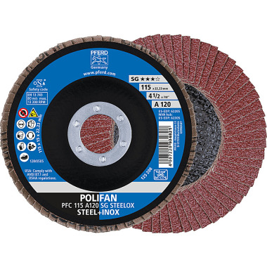 PFERD POLIFAN fan disc PFC 115 A 120 SG STEELOX 67712115