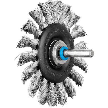 PFERD Round brush with shaft, knotted RBG 7006/6 INOX 0.35 43107003