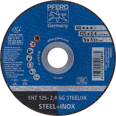 PFERD Cutting disc EHT 125-2.4 SG STEELOX 61331432