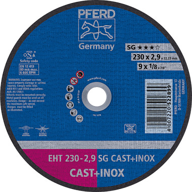 PFERD Cutting disc EHT 230-2.9 SG CAST+INOX 61328832