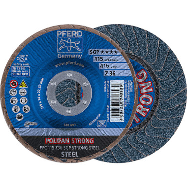 PFERD POLIFAN fan disc PFC 115 Z 36 SGP STRONG STEEL 67788015