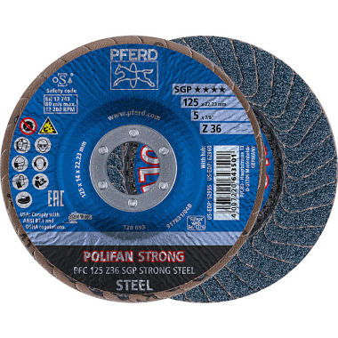 PFERD POLIFAN fan disc PFC 125 Z 36 SGP STRONG STEEL 67788025