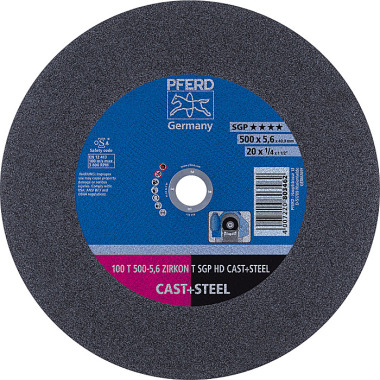 PFERD Cutting disc HEAVY DUTY 100 T 500-5.6 ZIRCON T SGP HD CAST+STEEL/40.0 66325065