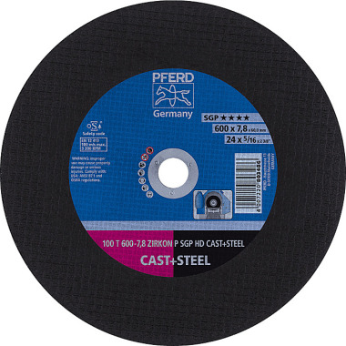 PFERD Cutting disc HEAVY DUTY 100 T 600-7.8 ZIRKON P SGP HD CAST+STEEL/60.0 66397708