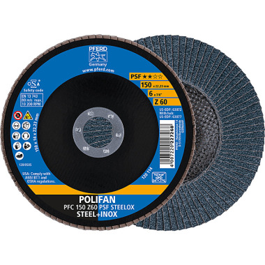 PFERD POLIFAN fan disc PFC 150 Z 60 PSF STEELOX 67766150