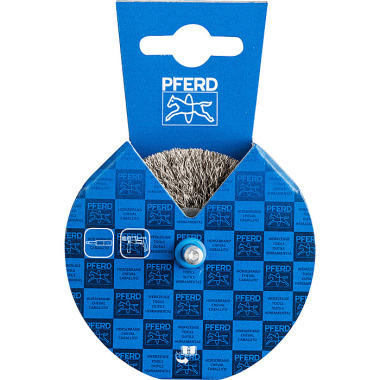 PFERD Round brush with shaft, unknotted POS RBU 7015/6 INOX 0.30 43701019