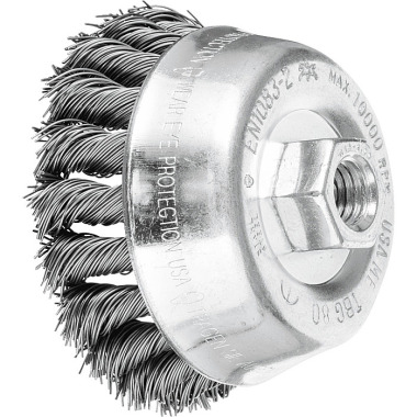 PFERD Cup brush with thread, knotted TBG 80/M14 ST 0.50 43306040