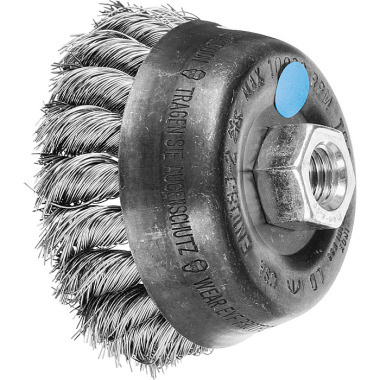 PFERD Cup brush with thread, knotted TBG 80/M14 INOX 0.35 43306042