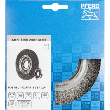 PFERD Round brush, not knotted POS RBU 15025/AK32-2 ST 0.20 43701205