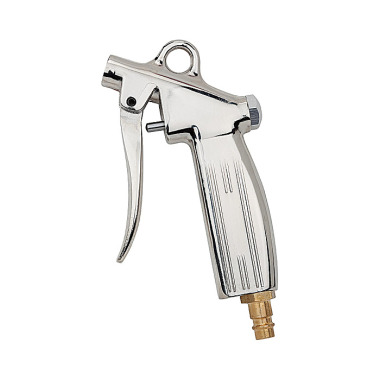 Riegler Blow gun without nozzle, nickel-plated die-cast aluminium, nipple NW 7.2 - 7.8 114335