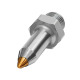 Riegler Fine jet nozzle, M12x1.25, nickel-plated steel, MS, nozzle outer diameter 10 mm, 2 114355