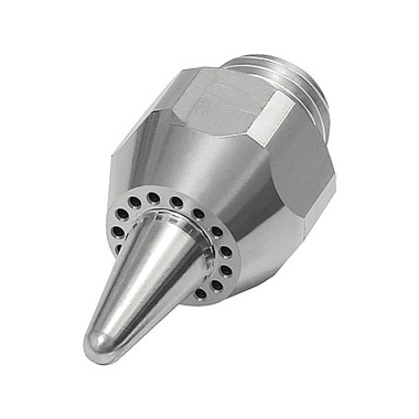 Riegler Low-noise round nozzle, M12x1.25, aluminum, nozzle outer diameter 13 mm 114358