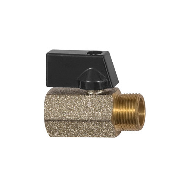 Riegler Mini ball valve »valve line«, nickel-plated brass, G 1/4 IT/ET 115730