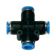 Riegler X-connector »Blue Series«, for hose outer diameter 4 mm 109861