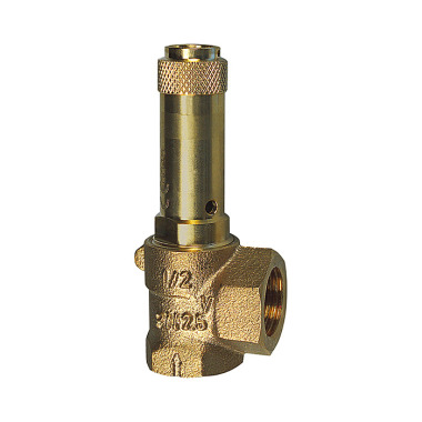 Riegler Angle safety valve, liquid. G 3/4, set pressure 12.5 bar 206964