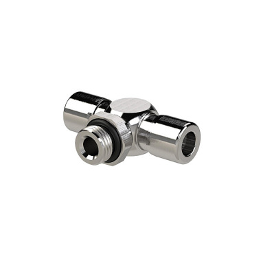 Riegler T-plug fitting »NonPlusUltra«, rotatable, G 1/2, ø 14mm, PU10 131636