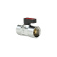 Riegler Mini ball valve with lock, vent, G 1/4 IG 129823