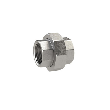 Riegler solve. Double threaded nipple, conical tight., Rp 1, IG, SW 54, ES 1.4408 117909