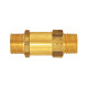 Riegler Check valve, straight through, MS, G 1 AG, 0.1 - 0.2 bar 132376