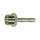 Riegler Screw-in hose nozzle, G 3/8 a., for hose LW 8, nickel-plated brass. 111431